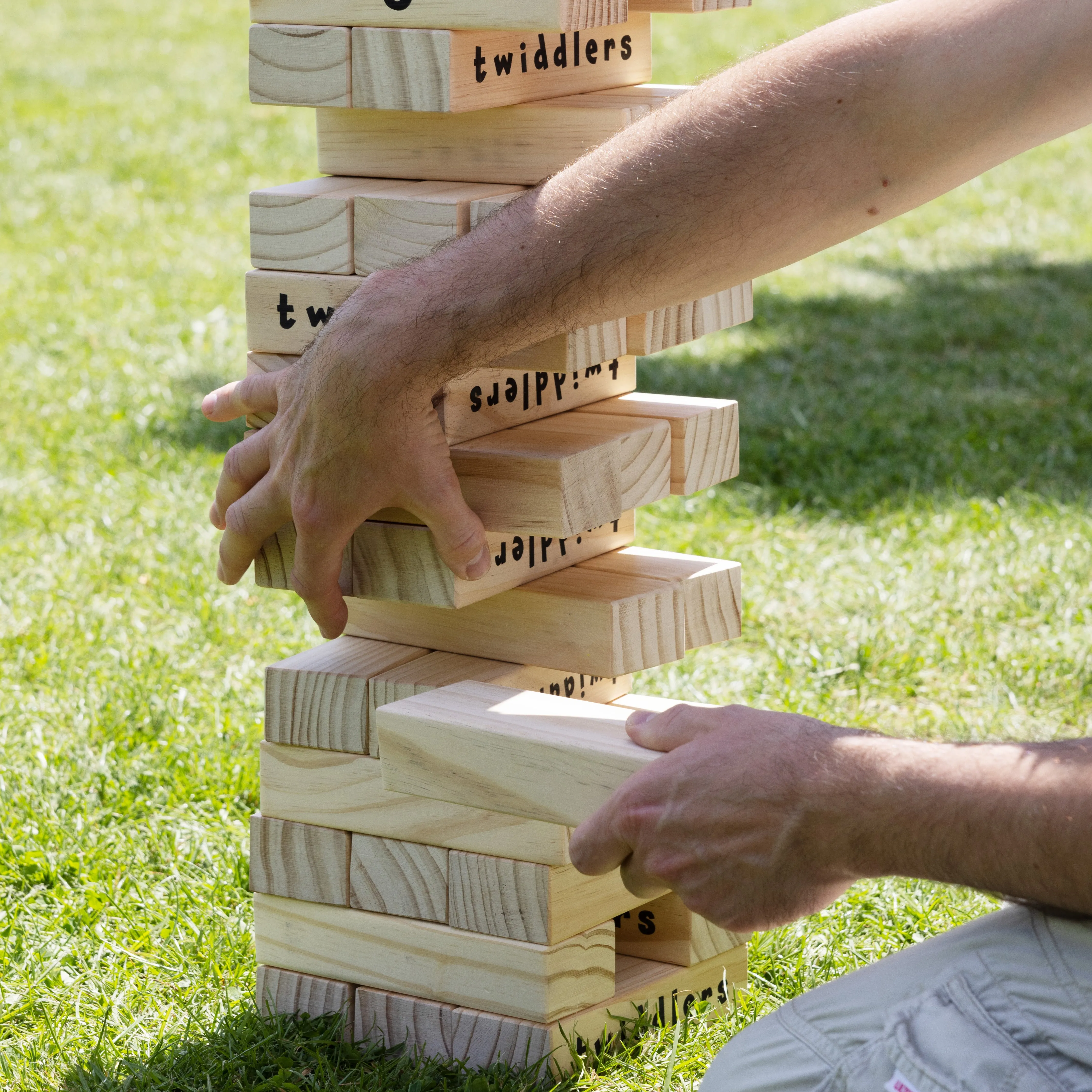 Giant Wooden Tumble Tower Garden Game
