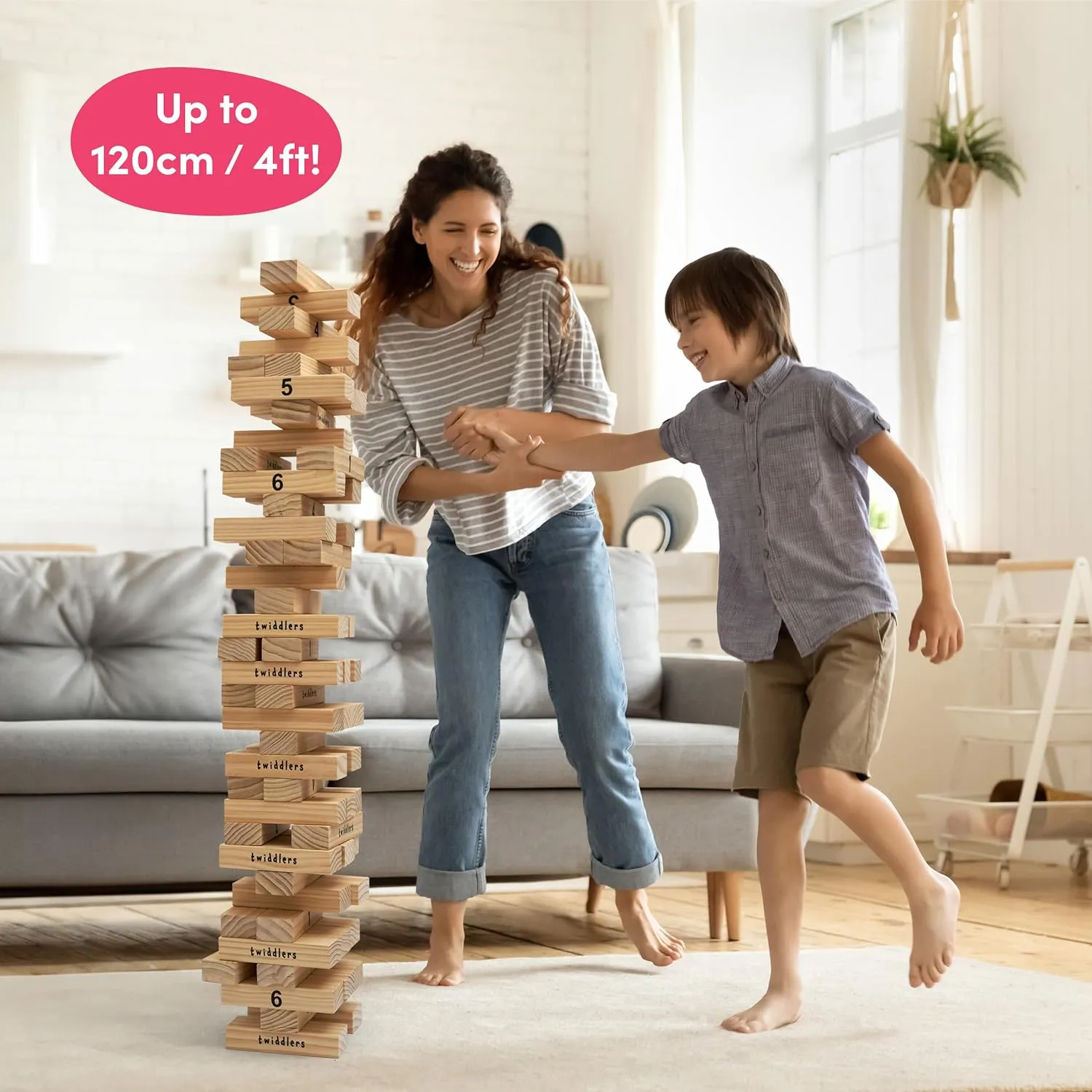 Giant Wooden Tumble Tower Garden Game
