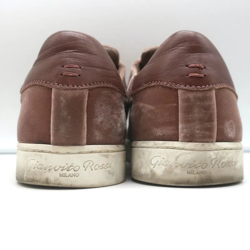 Gianvito Rossi Velvet Low Top Sneakers Dusty Rose Size 39