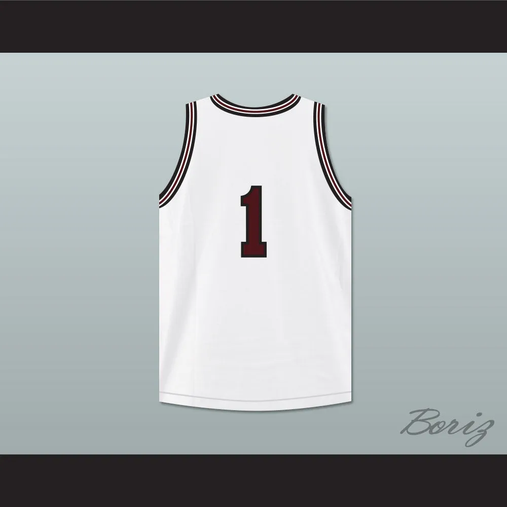 Gil 1 Wolves High School White Basketball Jersey