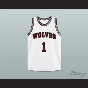 Gil 1 Wolves High School White Basketball Jersey