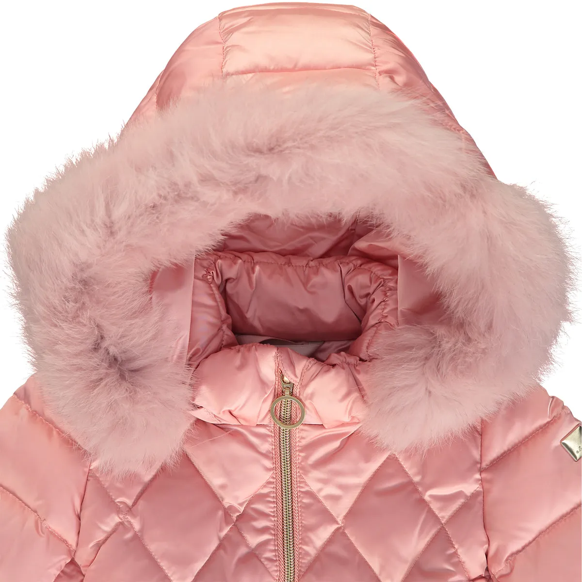 Girls Pink Puffer Jacket