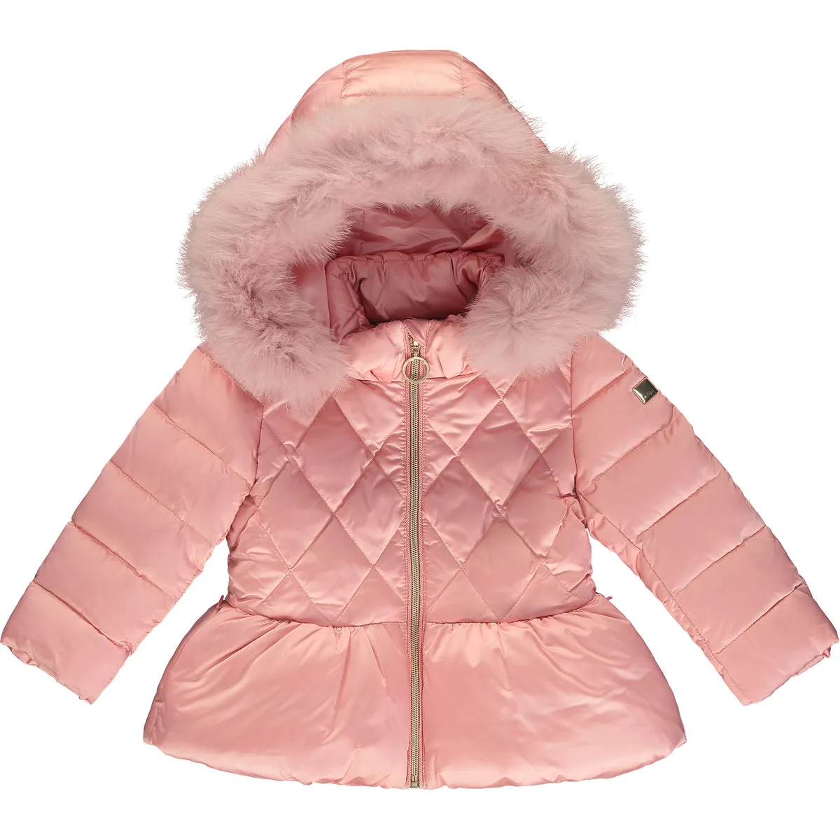 Girls Pink Puffer Jacket