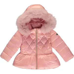 Girls Pink Puffer Jacket