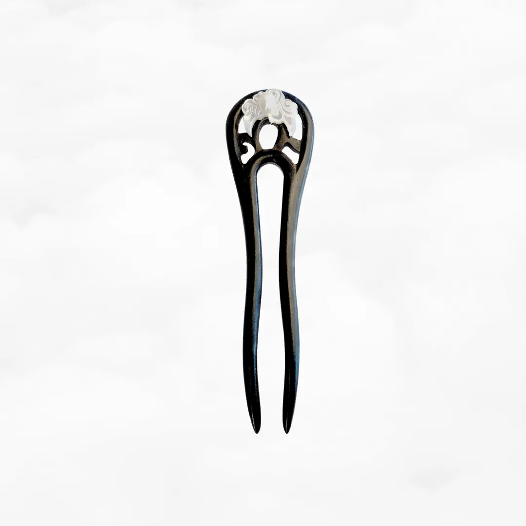 Handmade Auspicious Wood Hair Stick