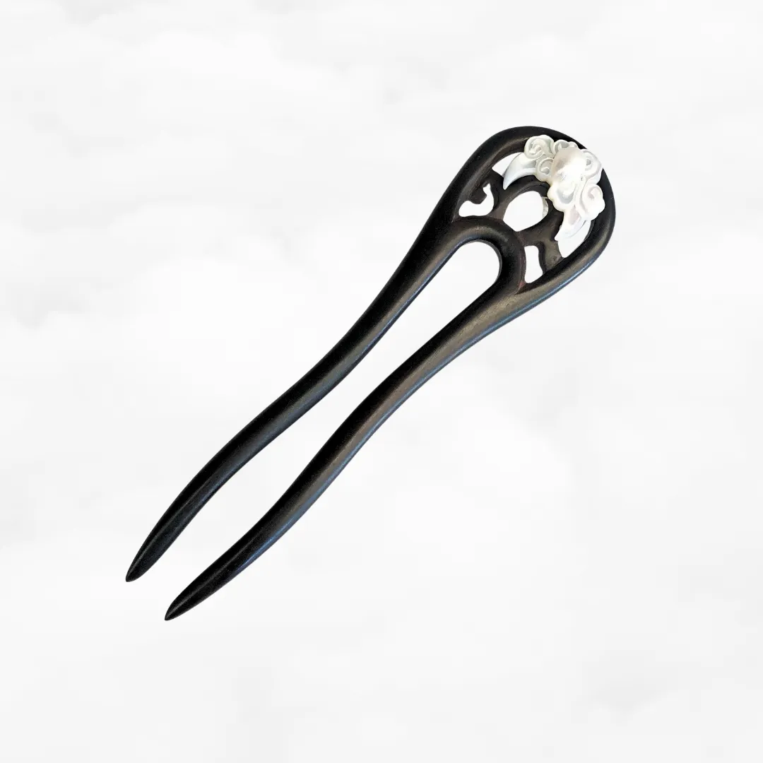 Handmade Auspicious Wood Hair Stick