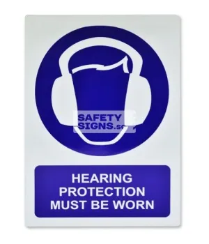 Hearing Protection Must Be Worn (M003_ALU)
