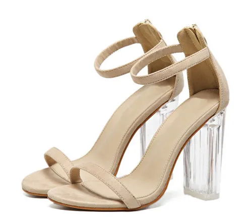 High Heels Women Transparent Pumps