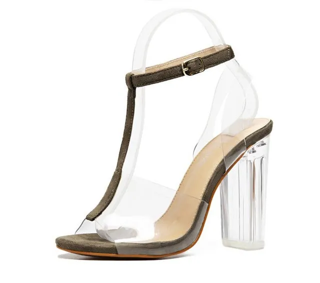 High Heels Women Transparent Pumps