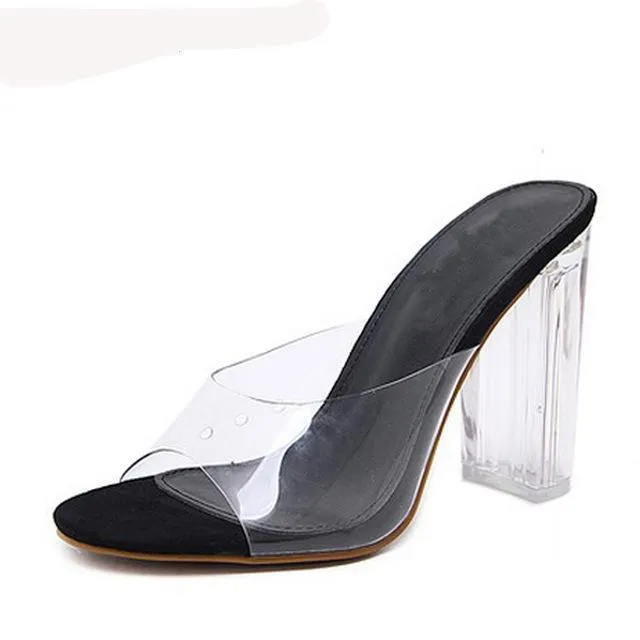 High Heels Women Transparent Pumps