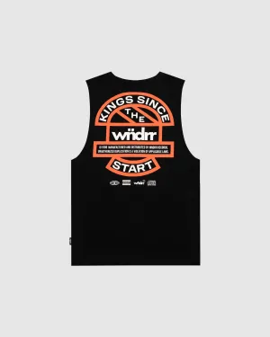 HIGH SIGN MUSCLE TOP - BLACK