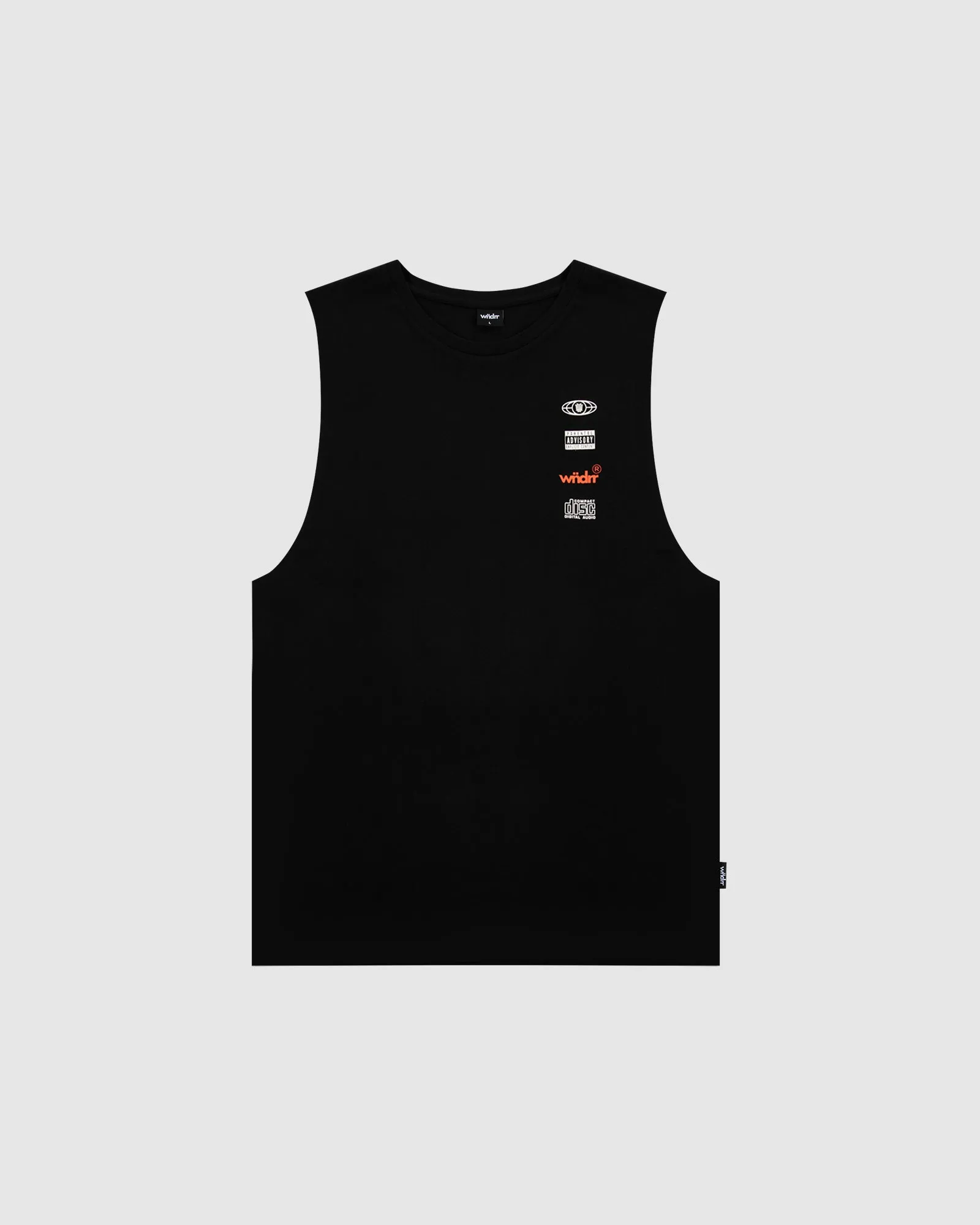 HIGH SIGN MUSCLE TOP - BLACK