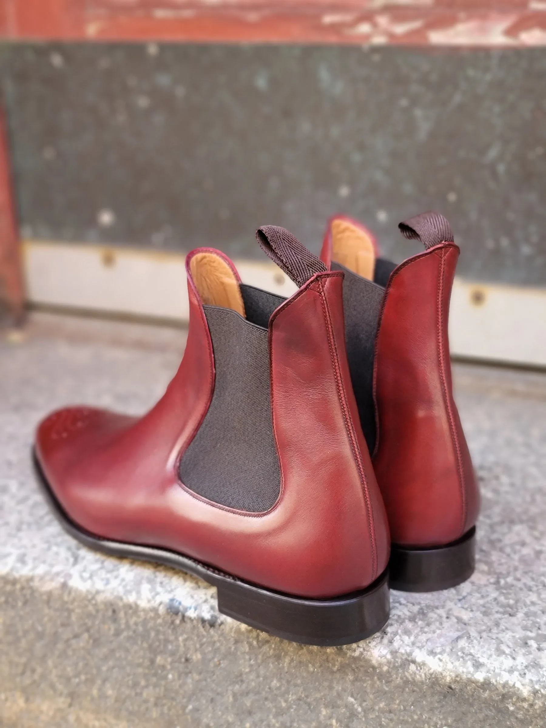Highland - MTO - Burgundy Calf - NGT Last - Single Leather Sole