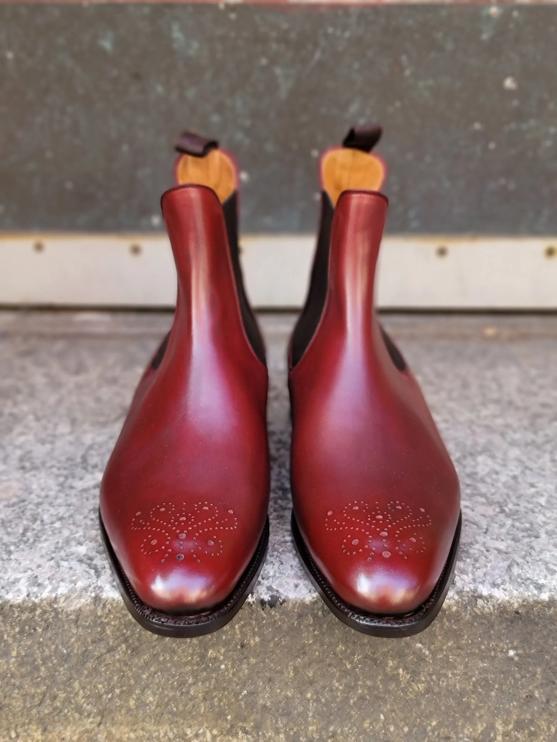 Highland - MTO - Burgundy Calf - NGT Last - Single Leather Sole