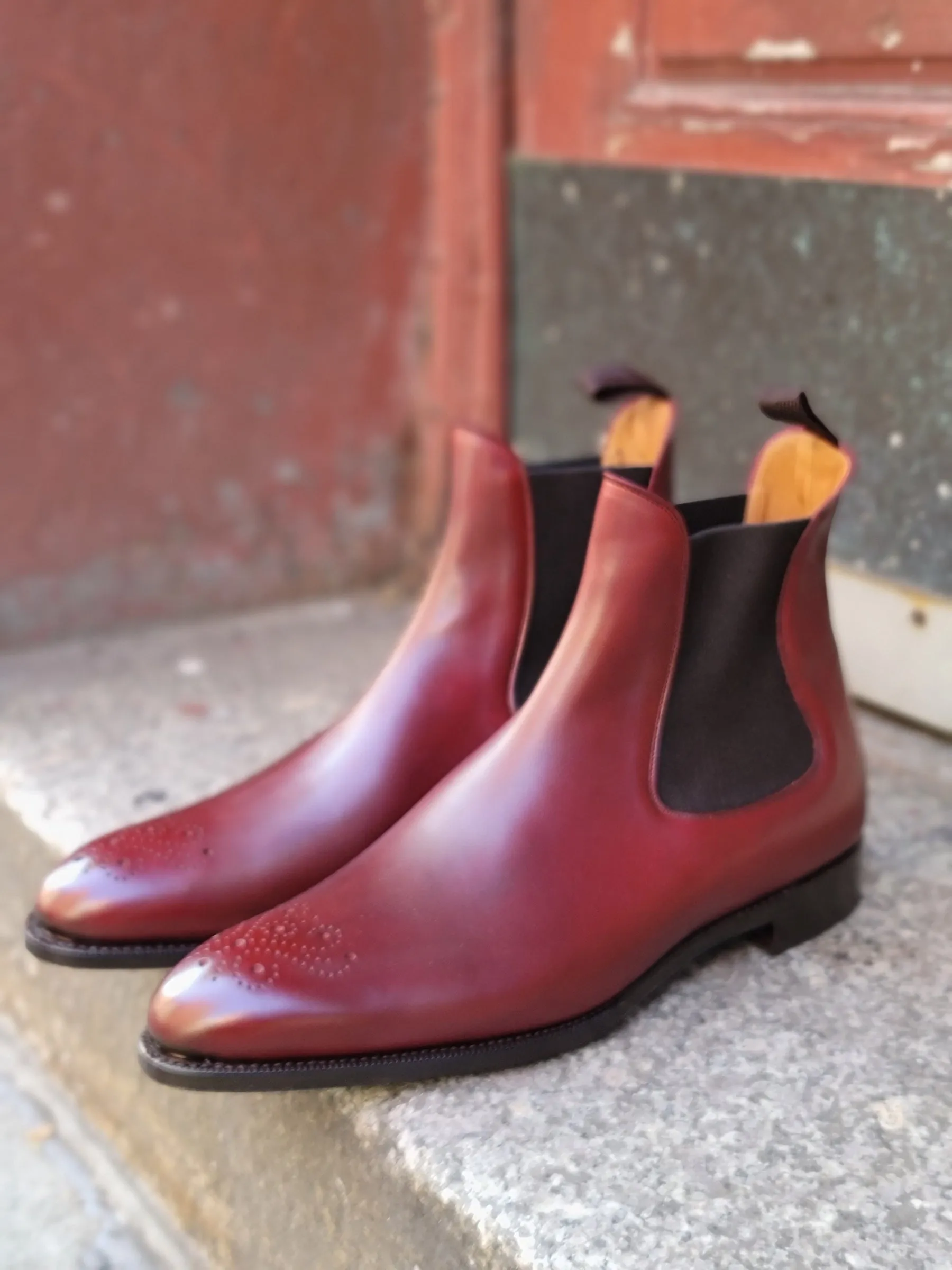 Highland - MTO - Burgundy Calf - NGT Last - Single Leather Sole