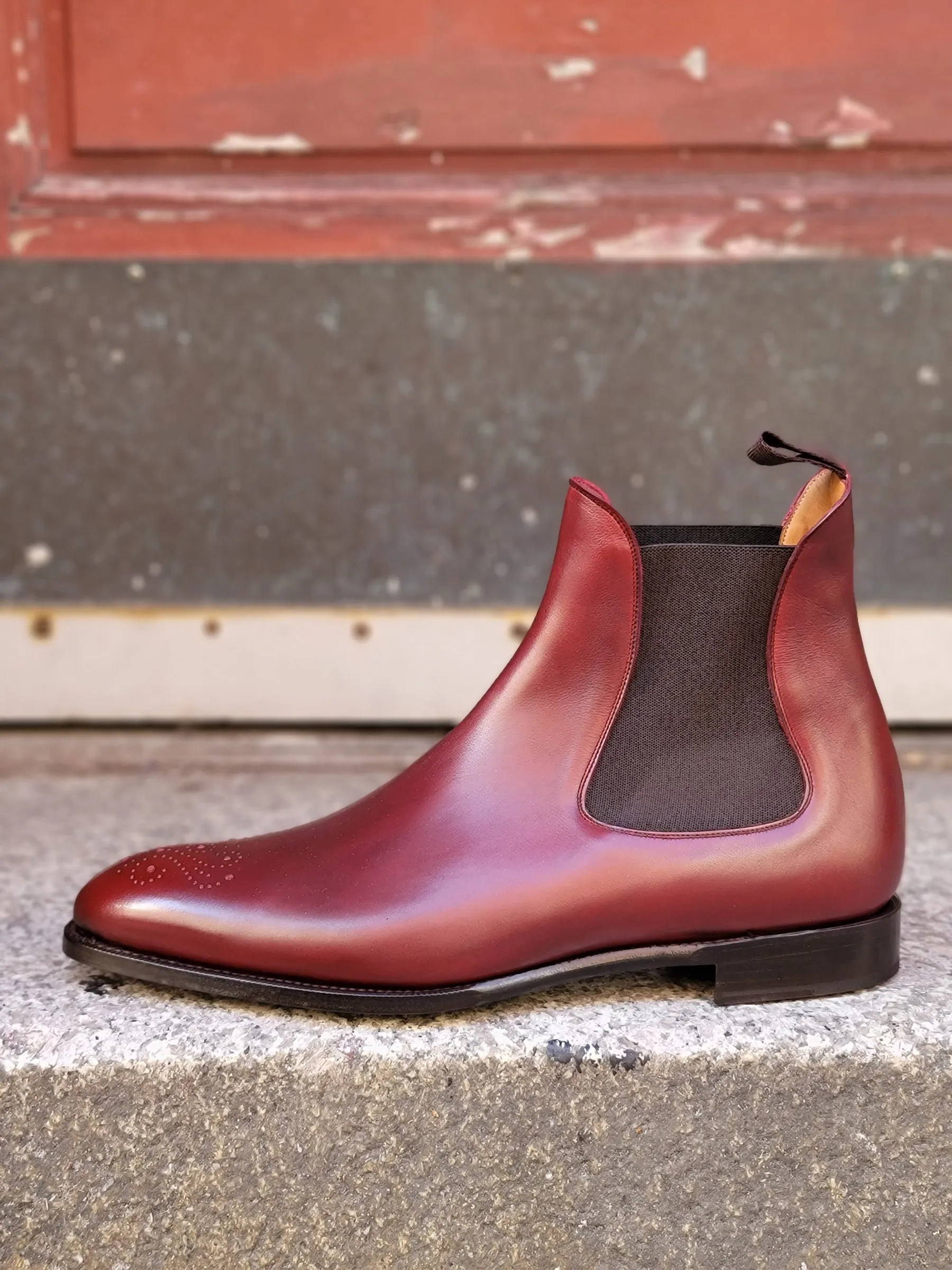 Highland - MTO - Burgundy Calf - NGT Last - Single Leather Sole