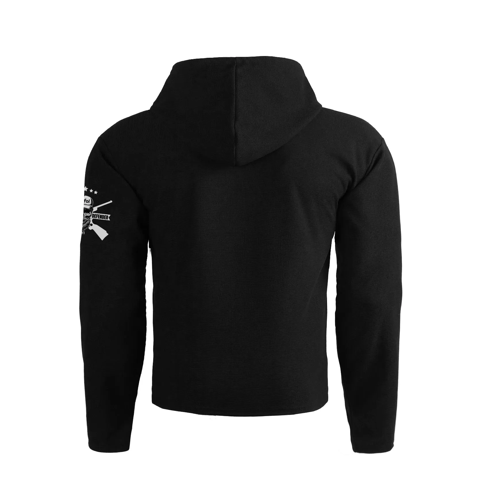I USED TO BE A PEOPLE PERSON WAFFLE GRAPHIC POCKET HOODIE