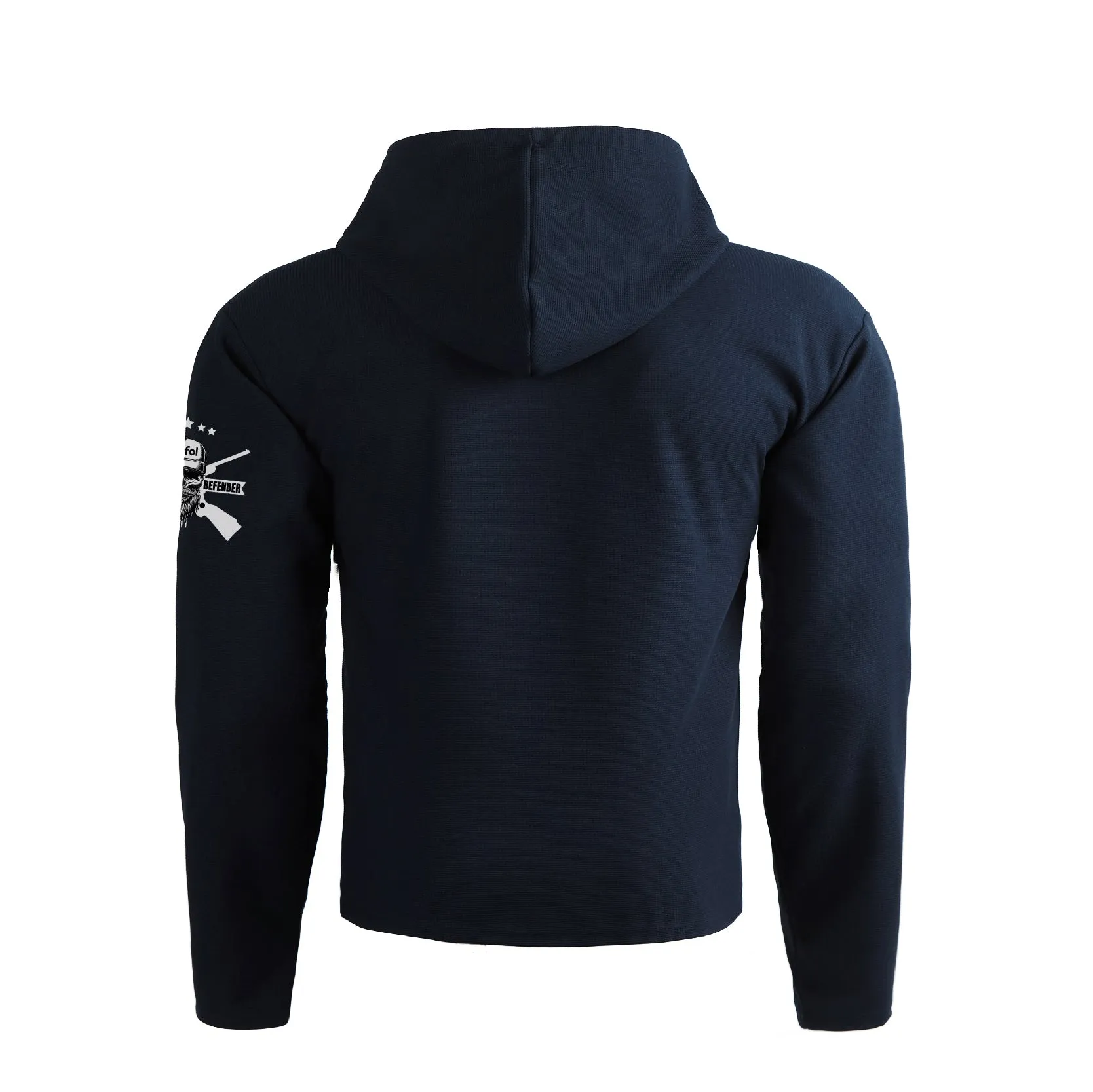 I USED TO BE A PEOPLE PERSON WAFFLE GRAPHIC POCKET HOODIE