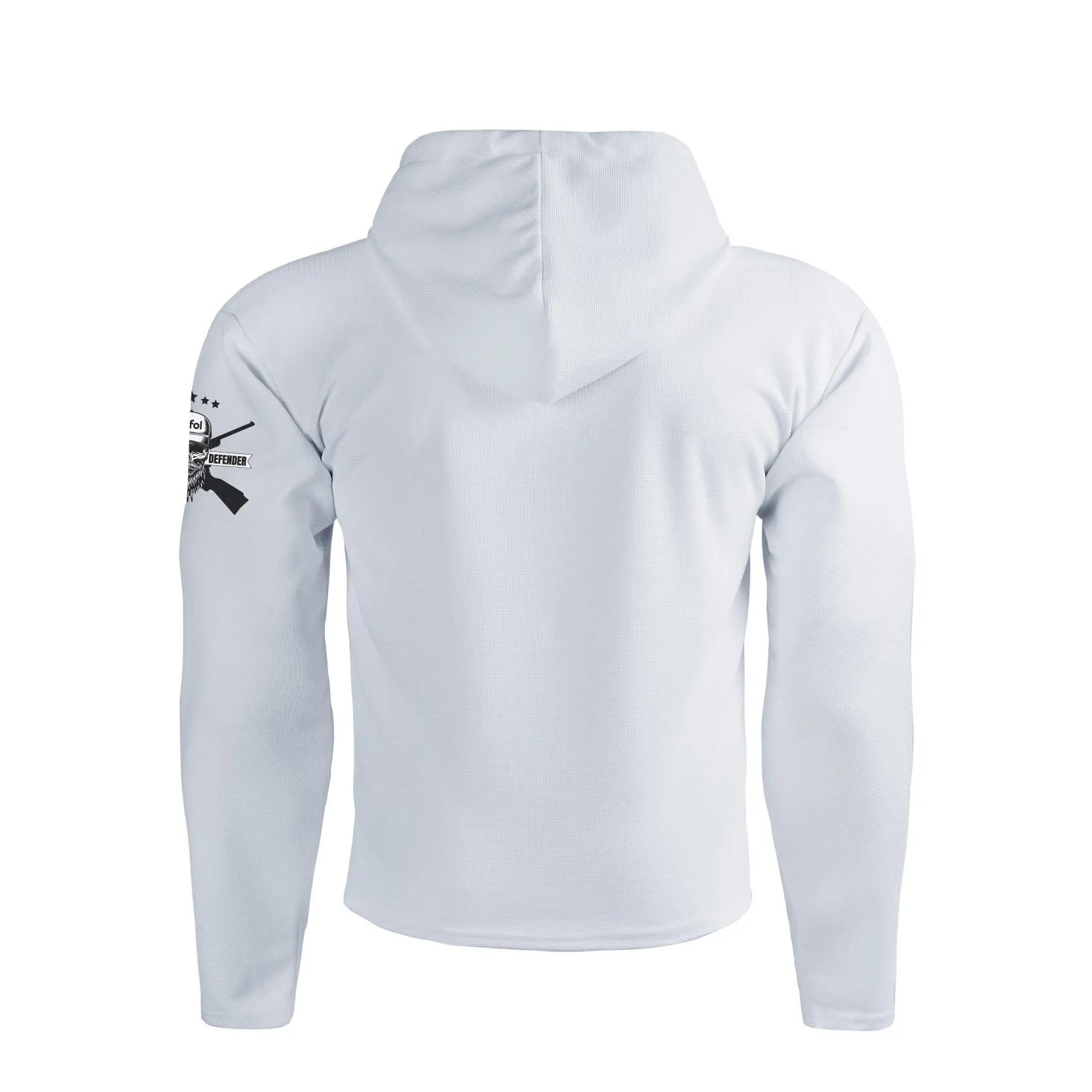 I USED TO BE A PEOPLE PERSON WAFFLE GRAPHIC POCKET HOODIE