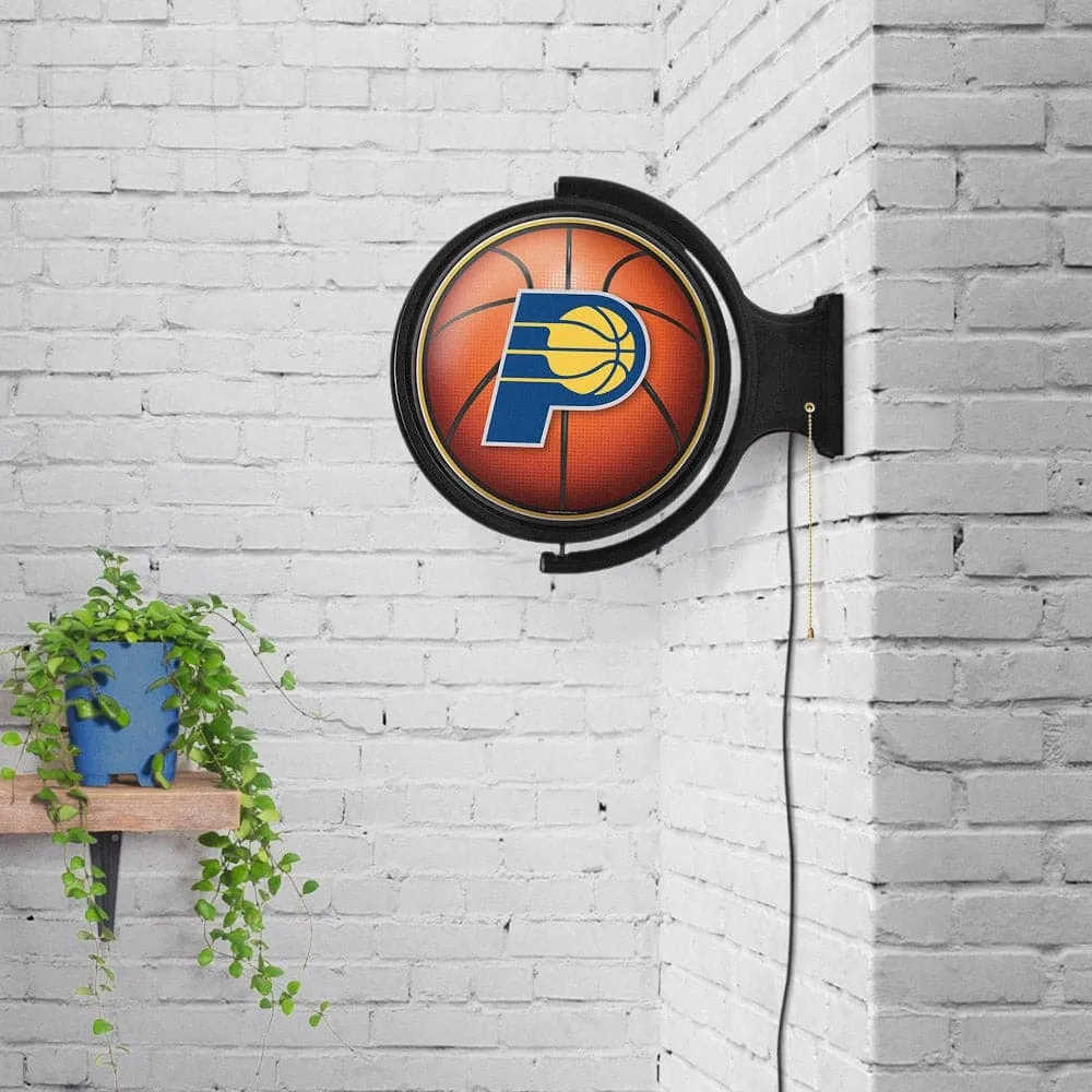 Indiana Pacers: Basketball - Original Round Rotating Lighted Wall Sign