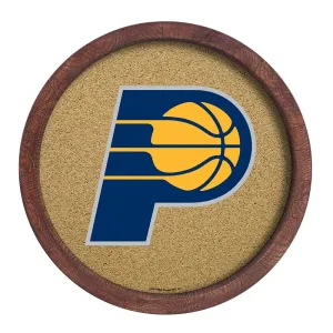 Indiana Pacers: "Faux" Barrel Framed Cork Board