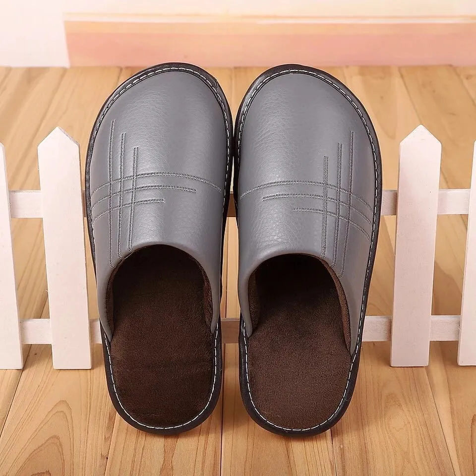 INSTOCK-Men's indoor floor thick-soled warm home waterproof