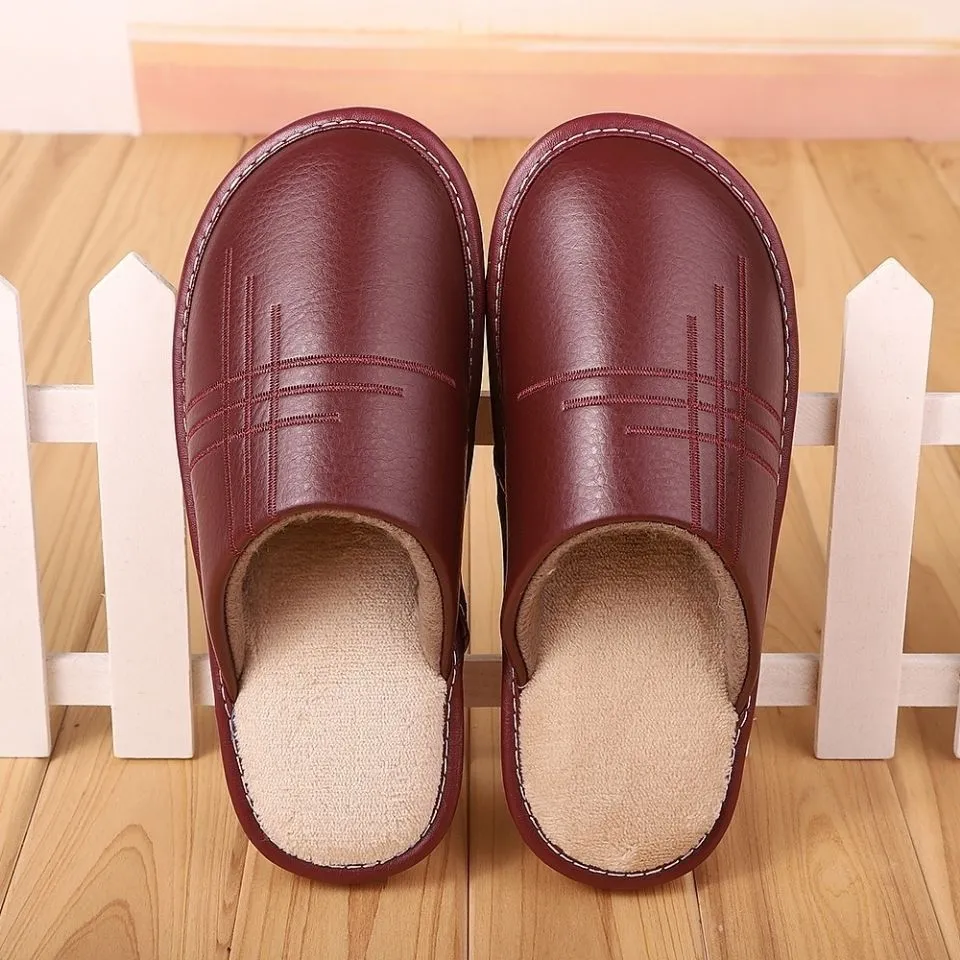INSTOCK-Men's indoor floor thick-soled warm home waterproof