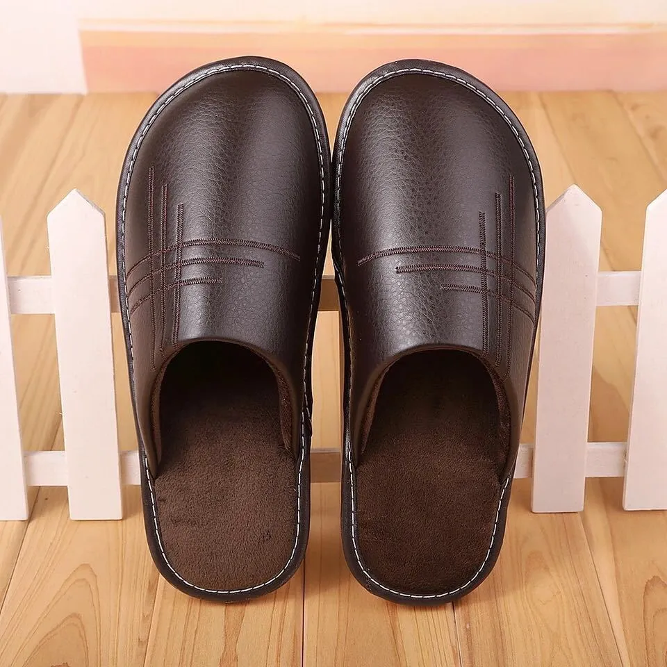 INSTOCK-Men's indoor floor thick-soled warm home waterproof