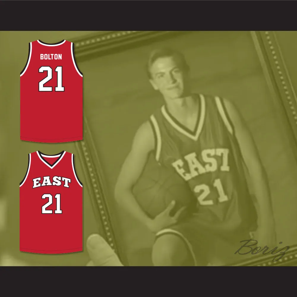 Jack Bolton 21 East High School Wildcats Red Basketball Jersey