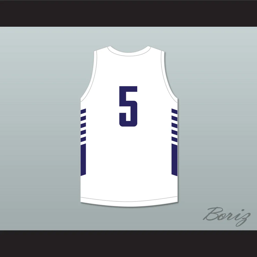 Jaden Ivey 5 La Lumiere School Lakers White Basketball Jersey 1