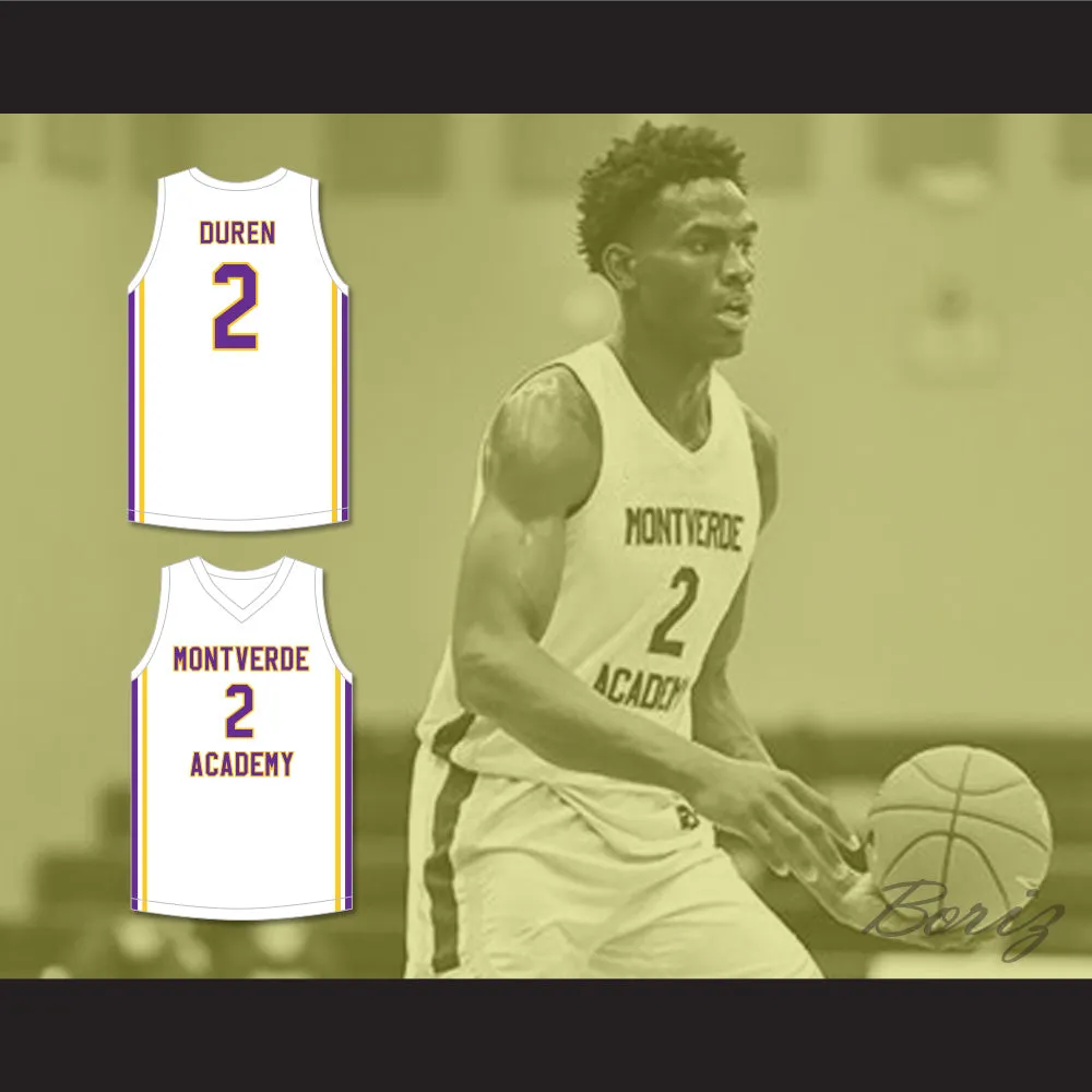 Jalen Duren 2 Montverde Academy Eagles White Basketball Jersey 2