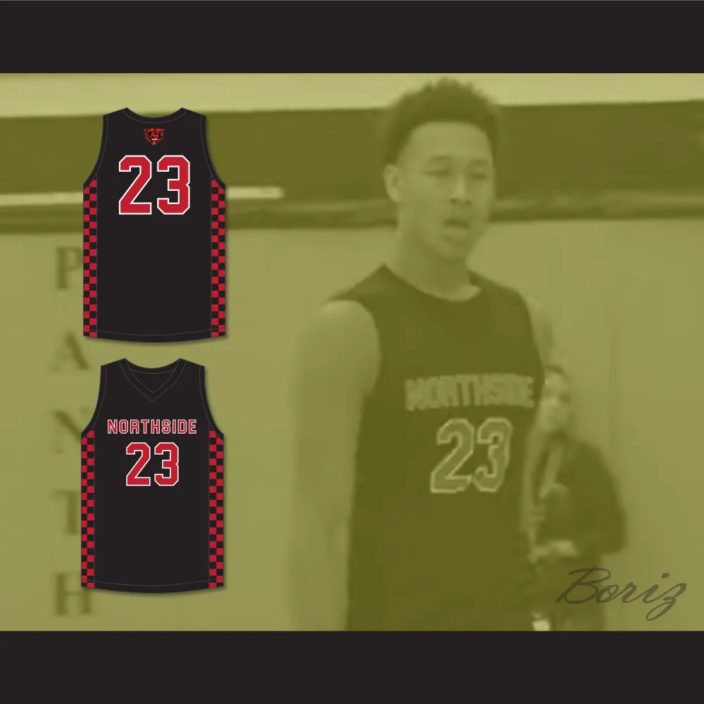 Jaylin Williams 23 Northside High School Grizzlies Black Basketball Jersey 1