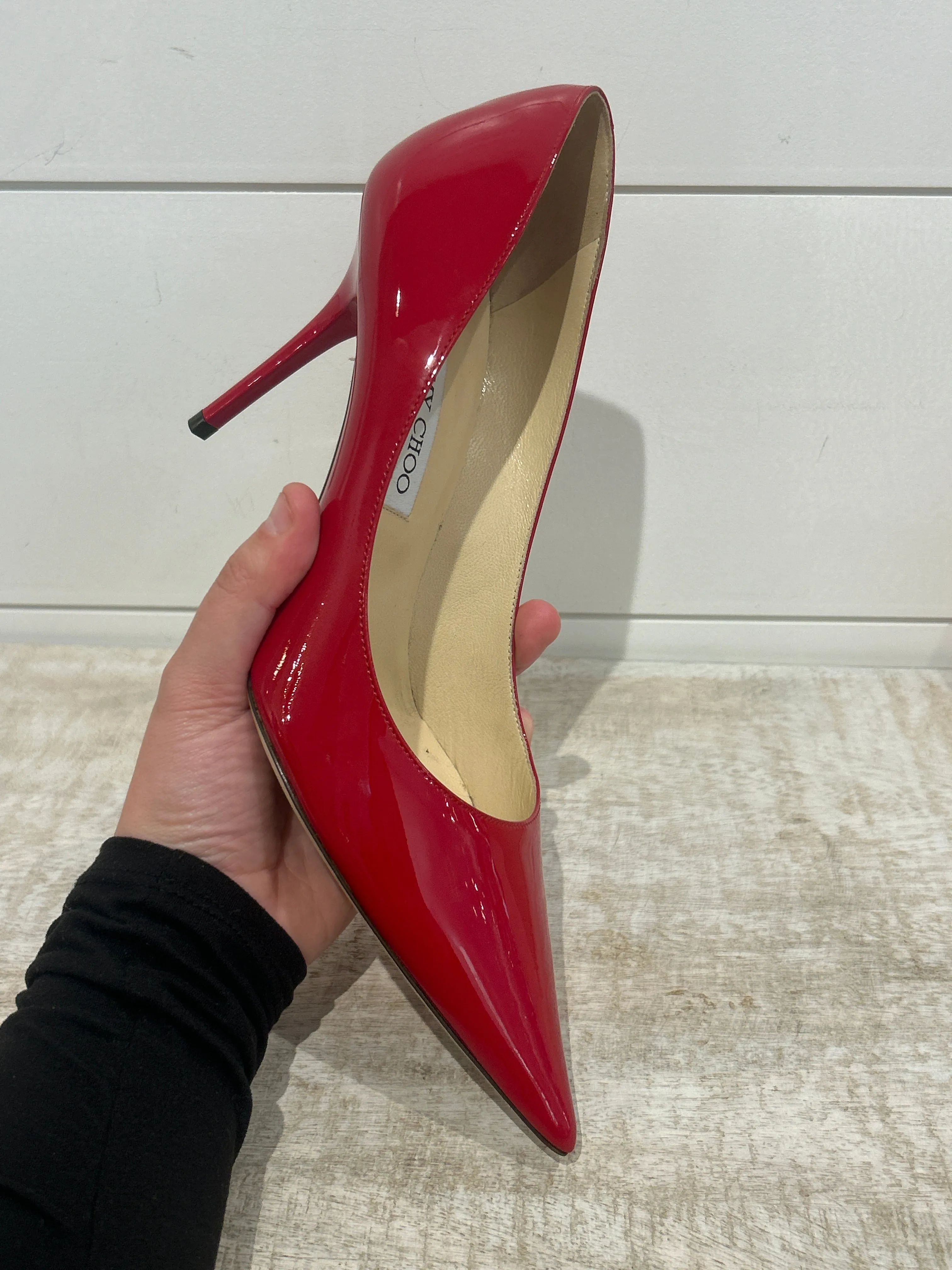 Jimmy Choo Shoes, Red Patent Leather Pumps (size 40.5)