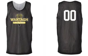 JV BLACK - WHITE PINNIES W/ LOGO FULL FRONT -  NUMBER ON BACK
