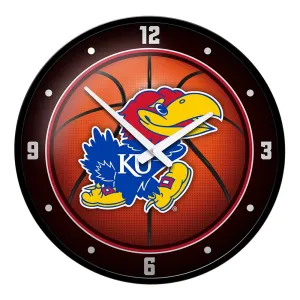 Kansas Jayhawks: Basketball - Modern Disc Wall Clock