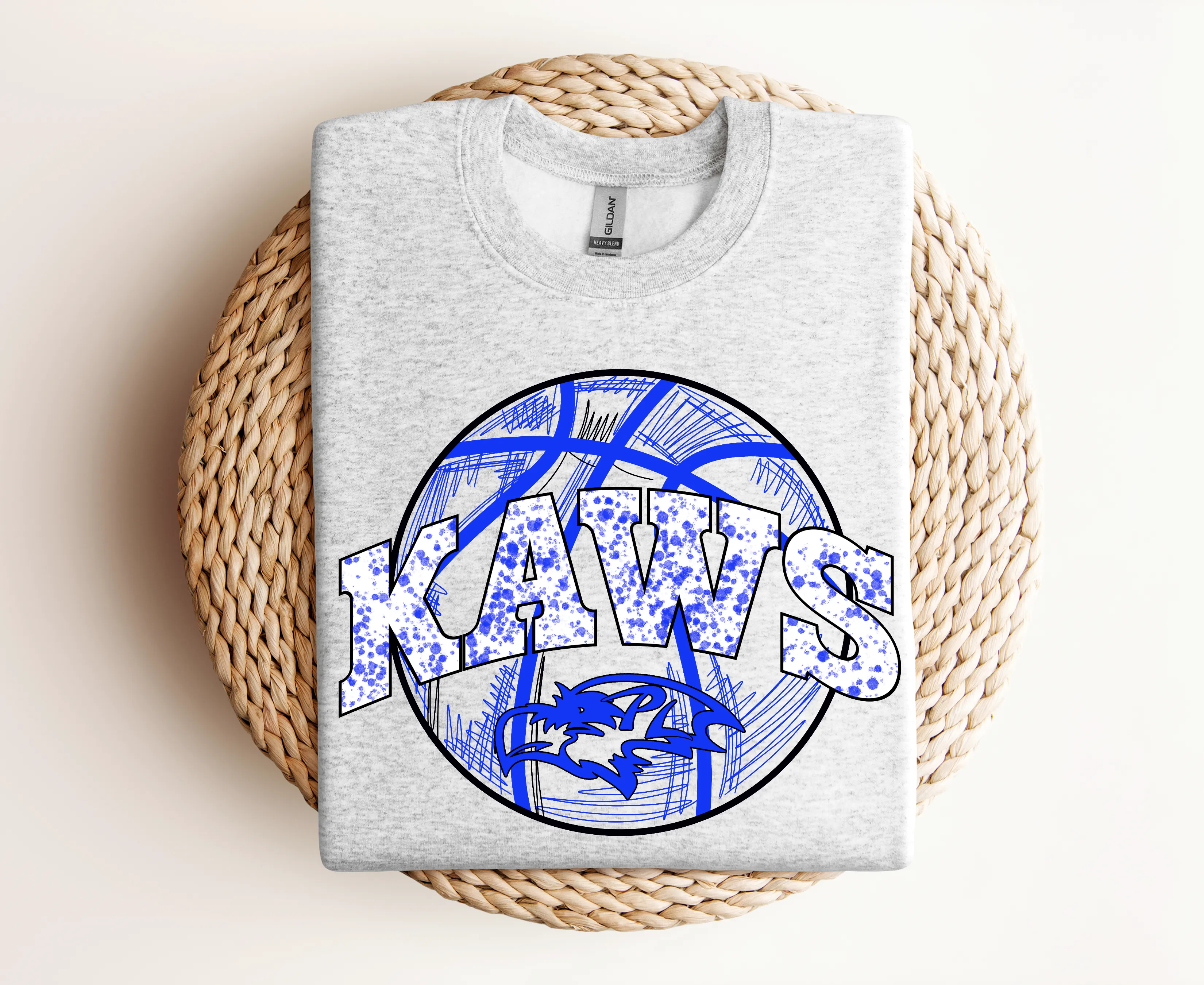Kaws Basketball Scribble