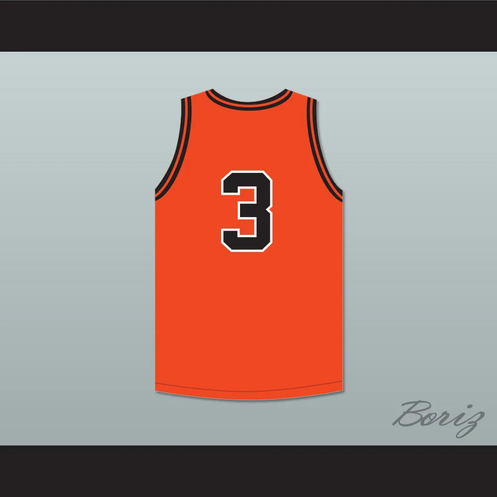 Keegan Murray 3 Prairie High School Hawks Orange Basketball Jersey 1