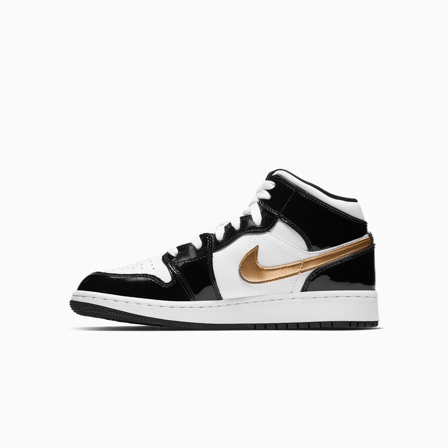 Kid's Air Jordan 1 Mid SE "Black Gold" Grade School