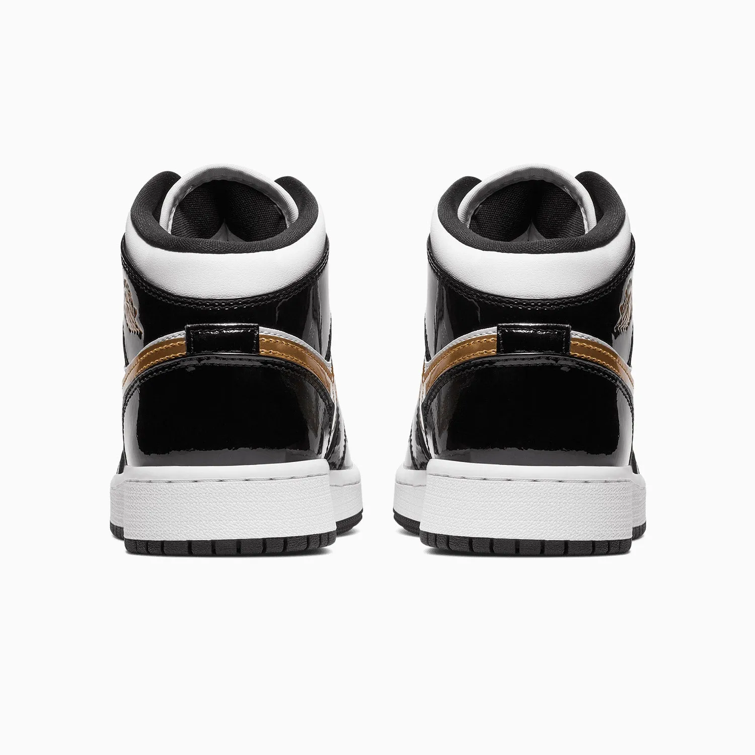 Kid's Air Jordan 1 Mid SE "Black Gold" Grade School