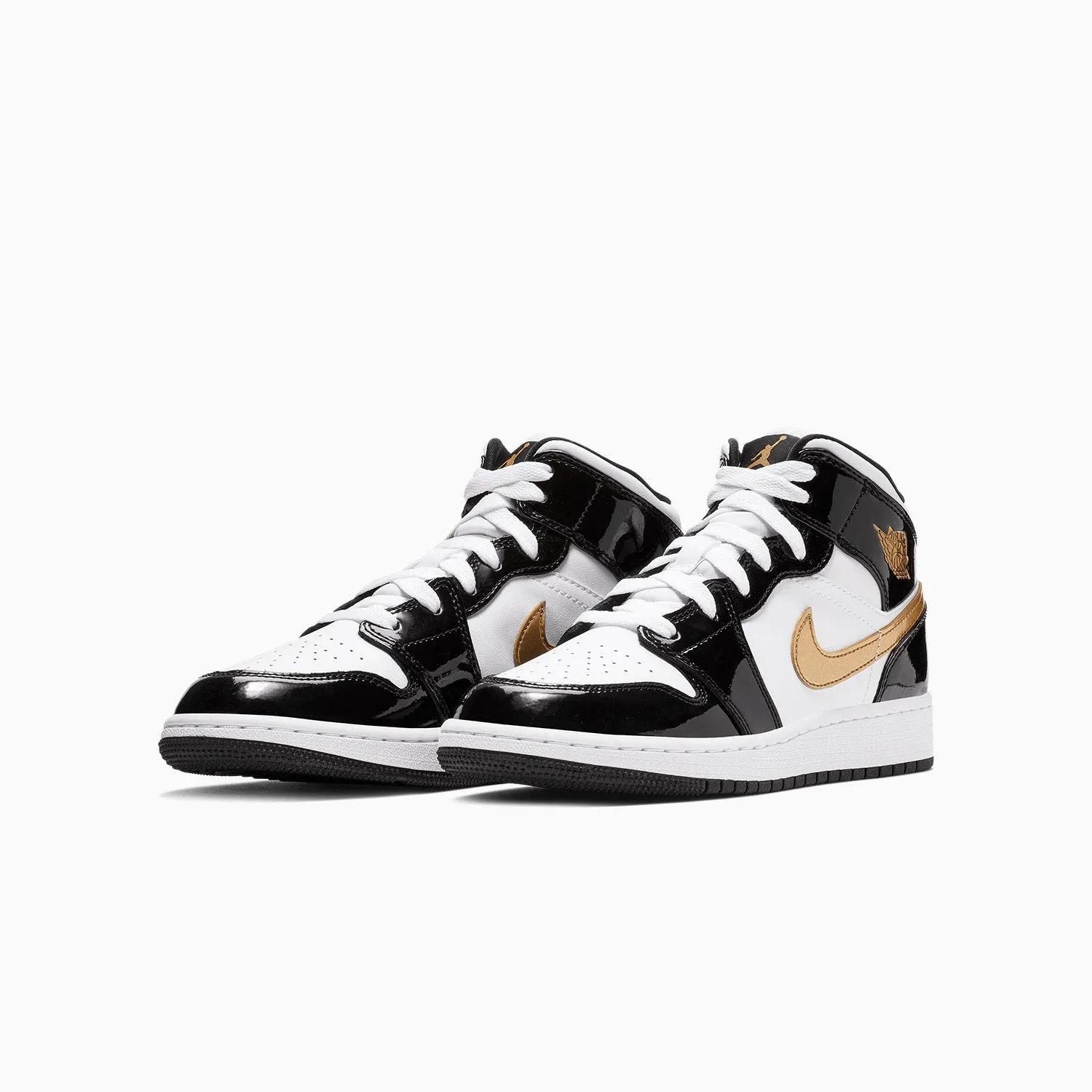 Kid's Air Jordan 1 Mid SE "Black Gold" Grade School