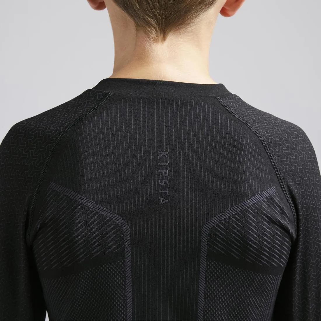 Kids' Long-Sleeved Football Base Layer Top Keepdry 500