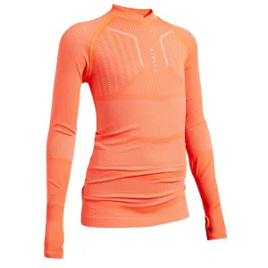 Kids' Long-Sleeved Football Base Layer Top Keepdry 500
