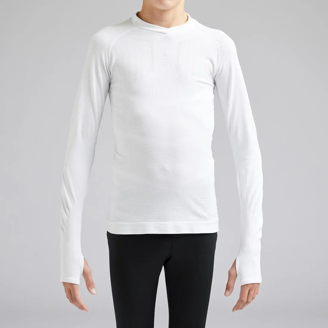 Kids' Long-Sleeved Football Base Layer Top Keepdry 500