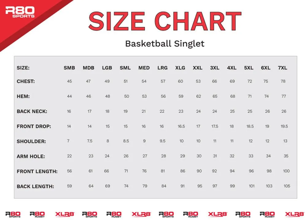 Kirwee RFC - Sublimated Basketball Singlet