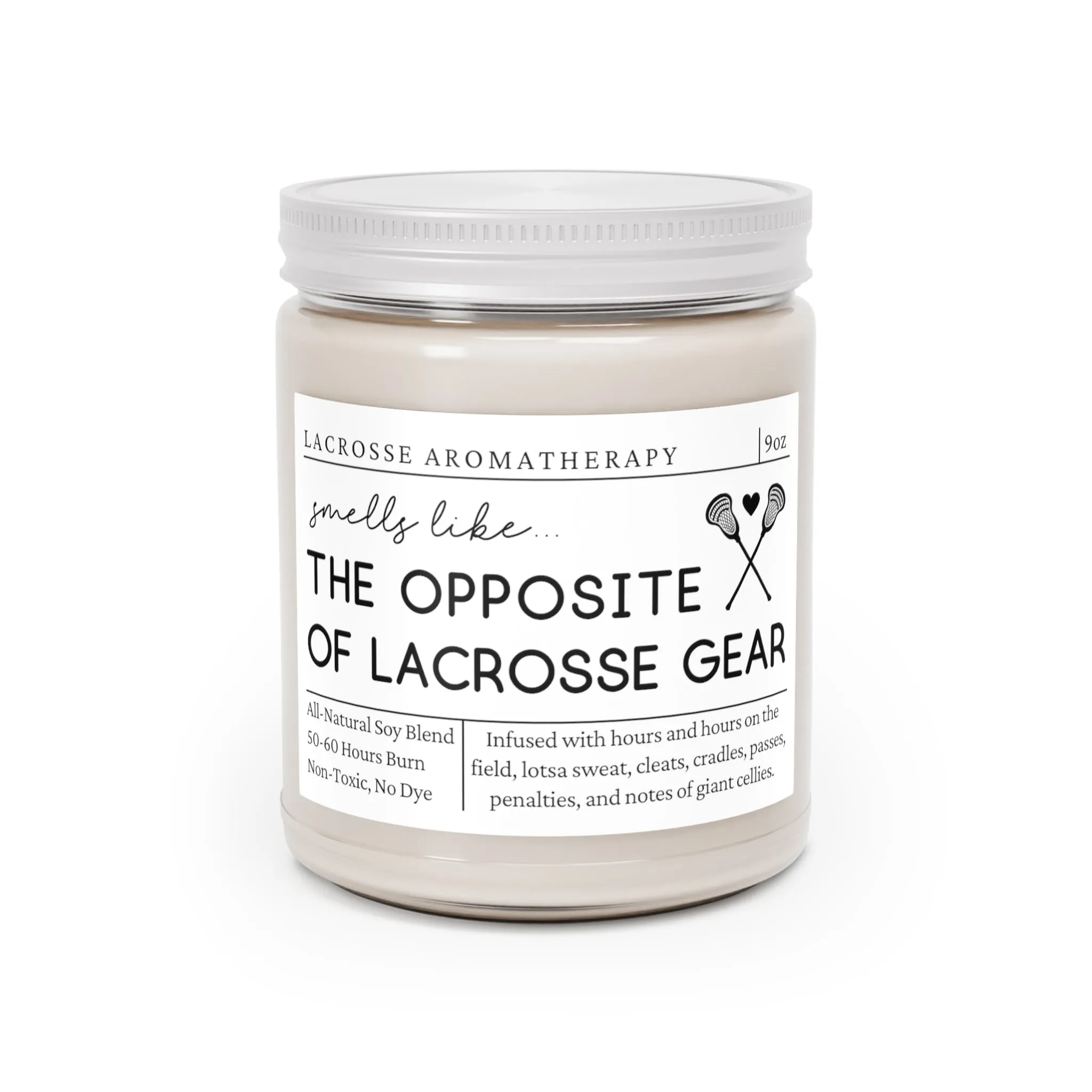Lacrosse Candle - Smells Like the Opposite of Lacrosse Gear