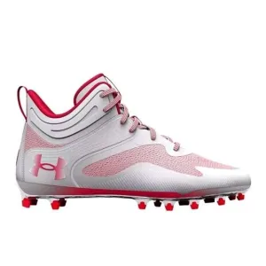 Lacrosse Cleats Under Armour UA Command MC Mid Red White Men's 10.5 New