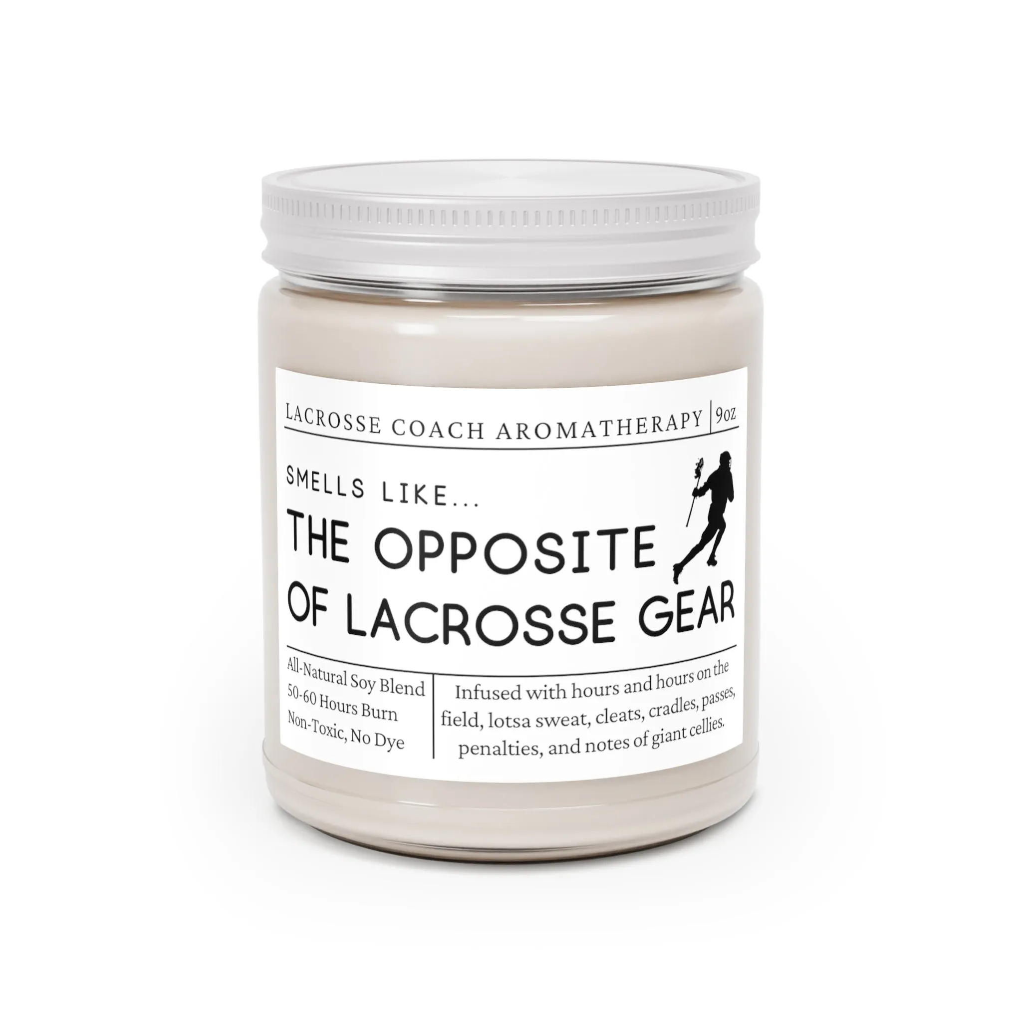 Lacrosse Coach Candle - Smells Like the Opposite of Lacrosse Gear