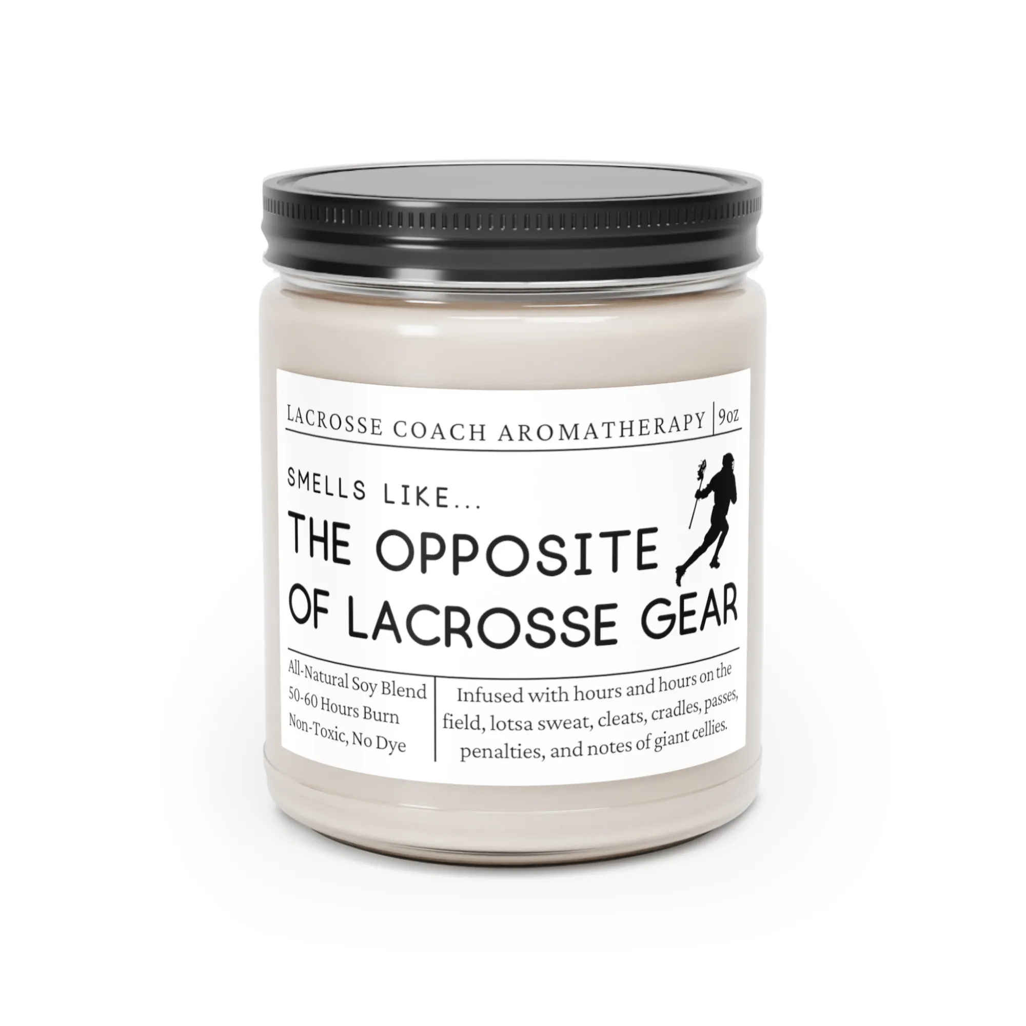 Lacrosse Coach Candle - Smells Like the Opposite of Lacrosse Gear