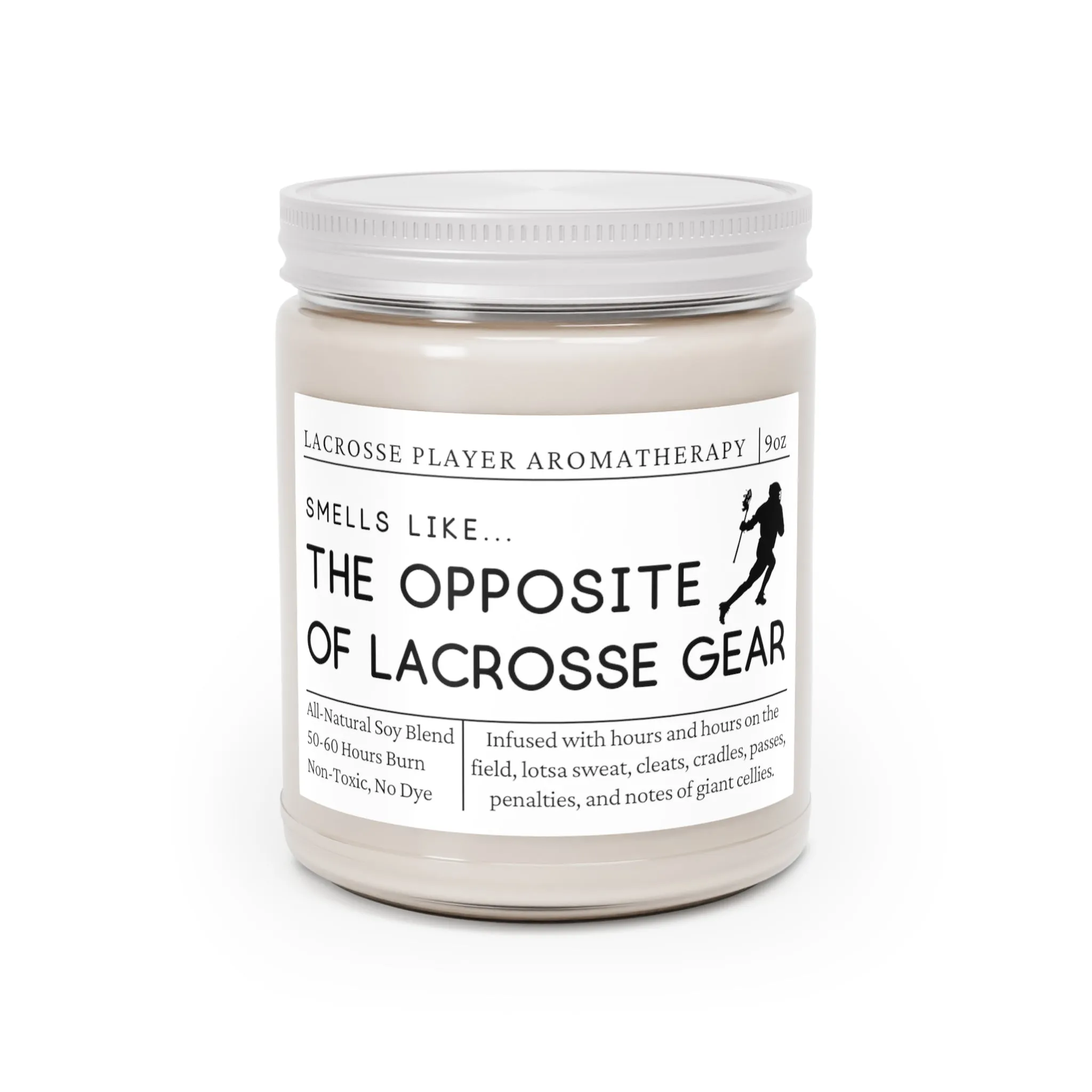 Lacrosse Player Candle - Smells Like the Opposite of Lacrosse Gear