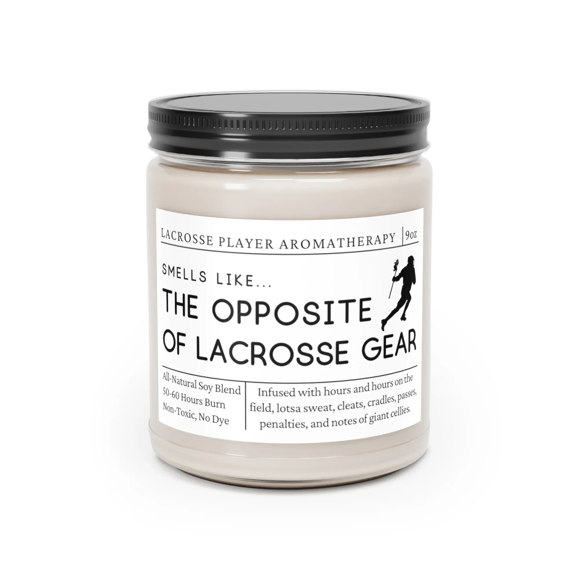Lacrosse Player Candle - Smells Like the Opposite of Lacrosse Gear